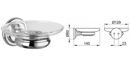Мыльница «Keuco» Astor 02155019000 на стену хром