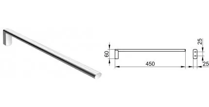 Полотенцедержатель «Keuco» Edition 400 11520010000 на стену хром Полотенцедержатель «Keuco» Edition 400 11520010000 на стену хром