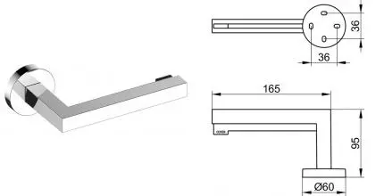 Держатель для туалетной бумаги «Keuco» Edition 90 19062010000 на стену хром