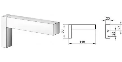 Держатель для туалетной бумаги «Keuco» Edition 90 19163010000 на стену хром
