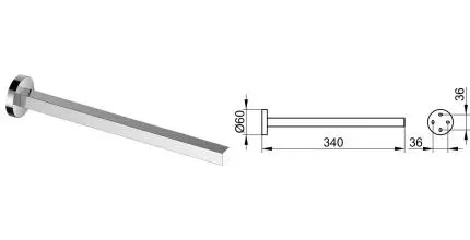 Полотенцедержатель «Keuco» Edition 90 19022010000 на стену хром Полотенцедержатель «Keuco» Edition 90 19022010000 на стену хром