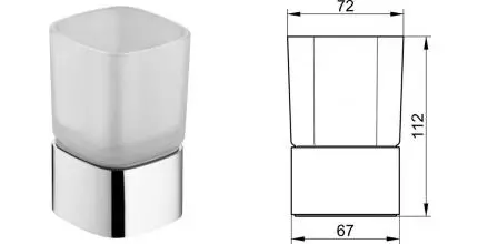 Стакан для зубных щёток «Keuco» Elegance 11650019001 на стол хром
