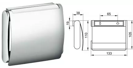 Держатель для туалетной бумаги «Keuco» Plan 14960010000 на стену хром Держатель для туалетной бумаги «Keuco» Plan 14960010000 на стену хром