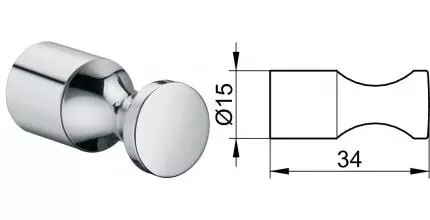 Крючок «Keuco» Elegance 11614010000 на стену хром Крючок «Keuco» Elegance 11614010000 на стену хром