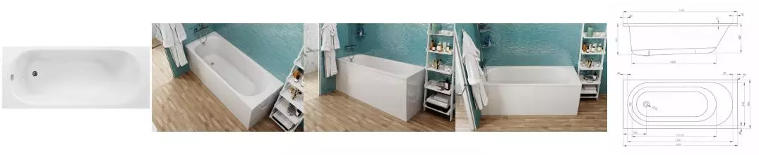 Ванна акриловая «Vagnerplast» Kasandra 165/70 без опор без сифона белая Ванна акриловая «Vagnerplast» Kasandra 165/70 без опор без сифона белая