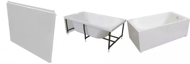 Торцевой экран под ванну «Radomir» Прованс 75 белая левый