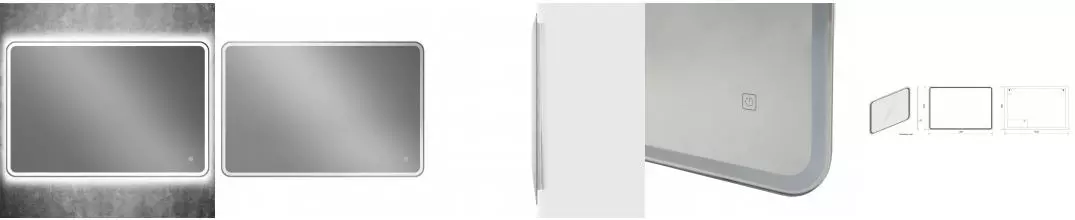 Зеркало «Art&Max» Parma 120 с подсветкой