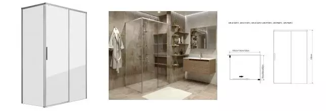 Душевой угол-ограждение «Grossman» Fly1 GR-D110-P90Fl1 110/90 прямоугольный прозрачный/хром без поддона универсальный Душевой угол-ограждение «Grossman» Fly1 GR-D110-P90Fl1 110/90 прямоугольный прозрачный/хром без поддона универсальный