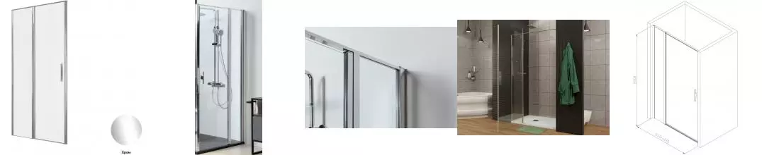Душевая дверь «Allen Brau» Priority 100/200 прозрачная/хром универсальная Душевая дверь «Allen Brau» Priority 100/200 прозрачная/хром универсальная