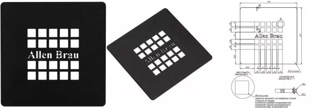 Крышка для сифона «Allen Brau» Priority 8.310N1-BBA чёрный антрацит браш