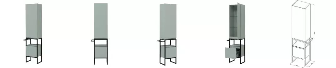 Пенал «Allen Brau» Priority 40 (274319) рapyrus white matt правый