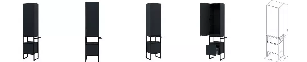 Пенал «Allen Brau» Priority 40 (274324) anthracite matt левый