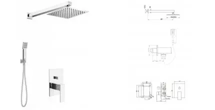 Душевая система «Belbagno» Romano ROM-DSET-CRM хром