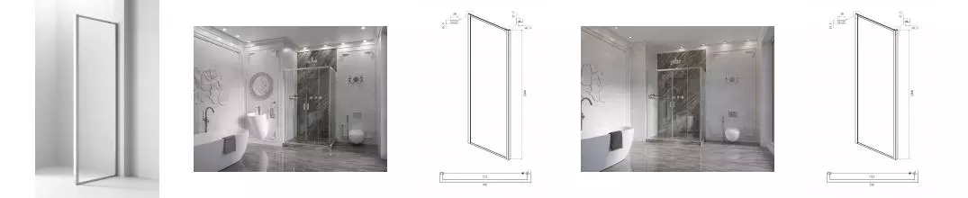 Боковая стенка Ambassador Forsa 80AX (800x2000), 1 место 80AX · Forsa, Ambassador, 80AX