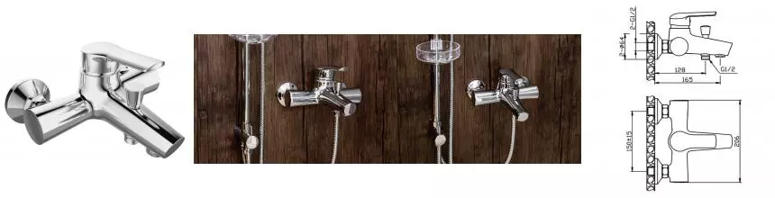 Смеситель для ванны «Orange» Tony M54-100cr хром