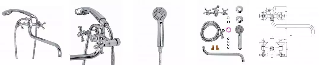 Смеситель для ванны «Orange» Classic M23-400cr хром Смеситель для ванны «Orange» Classic M23-400cr хром