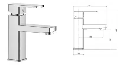 Смеситель для раковины «OneLife» P06-021cr хром Смеситель для раковины «OneLife» P06-021cr хром