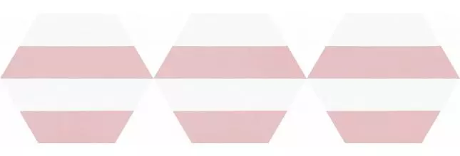Настенная плитка «Codicer» Porto Hex 25 Capri Satin. 25x22 56428 pink