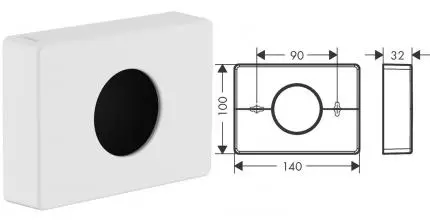 Держатель мусорного пакета «Hansgrohe» AddStoris 41773700 на стену белый матовый