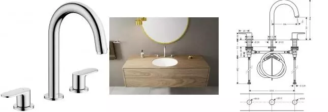 Смеситель для раковины «Hansgrohe» Vernis Blend 71553000 с донным клапаном хром Смеситель для раковины «Hansgrohe» Vernis Blend 71553000 с донным клапаном хром