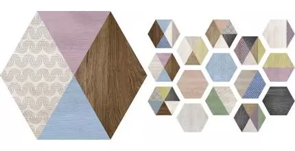 Напольная плитка «ITT Ceramic» Art Deco Hexa Matt. 26,7x23,2 B29 мультиколор Напольная плитка «ITT Ceramic» Art Deco Hexa Matt. 26,7x23,2 B29 мультиколор