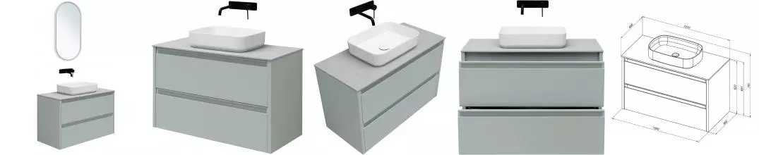 Мебель для ванной подвесная «Allen Brau» Fantasy 100 рapyrus white matt Мебель для ванной подвесная «Allen Brau» Fantasy 100 рapyrus white matt