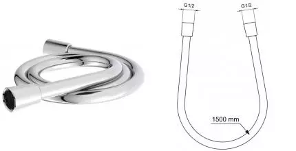 Душевой шланг «Ideal Standard» IdealFlex BE150AA 150 см хром