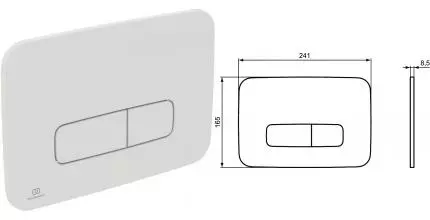 Кнопка смыва «Ideal Standard» Oleas M3 R0459AW белый шелк