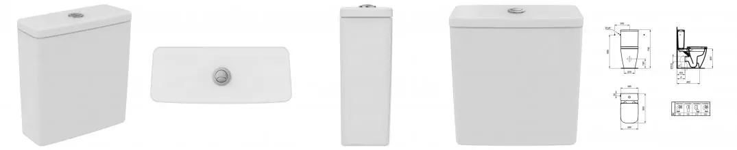 T473501 Ideal Standard i.life S Бачок для унитаза, нижняя подводка, 4,5/3 л T473501 · Ideal Standard, T473501