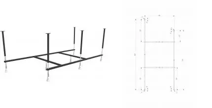 Каркас под ванну «1Marka» Alisa 170/75 