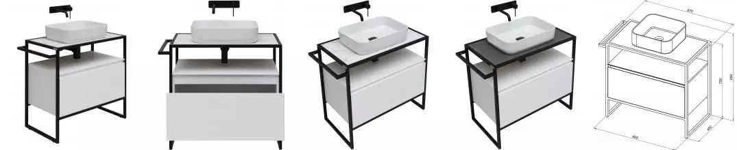 Тумба с раковиной «Allen Brau» Priority 80 white matt Тумба с раковиной «Allen Brau» Priority 80 white matt