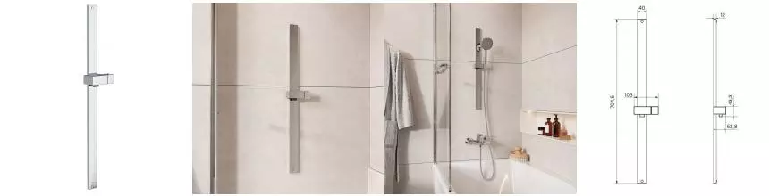 Штанга для душа «Iddis» Optima Home OPH70C0i17 хром Штанга для душа «Iddis» Optima Home OPH70C0i17 хром