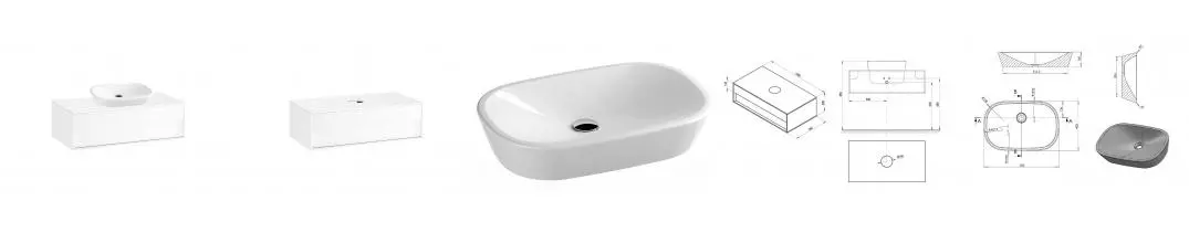 Тумба с раковиной «Ravak» SD Step 100 (Ceramic O 60/40) подвесная белая Тумба с раковиной «Ravak» SD Step 100 (Ceramic O 60/40) подвесная белая