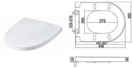 Сиденье для унитаза «Am.Pm» Spirit C707855WH с микролифтом белое