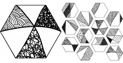Напольная плитка «ITT Ceramic» Comic Hexa Matt. 26,7x23,2 00000015417 чёрно-белый