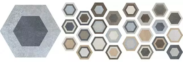 Напольная плитка «ITT Ceramic» Tripoli Hexa Matt. 26,7x23,2 00000015429 мультиколор