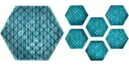 Напольная плитка «ITT Ceramic (Испания)» Tribu Hexa Shiny 26,7x23,2 00000016254 blue