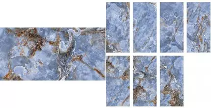 Напольная плитка «ITC» Agyaro Lapp. (Индия) 120x60 sugar 00000016469 blue