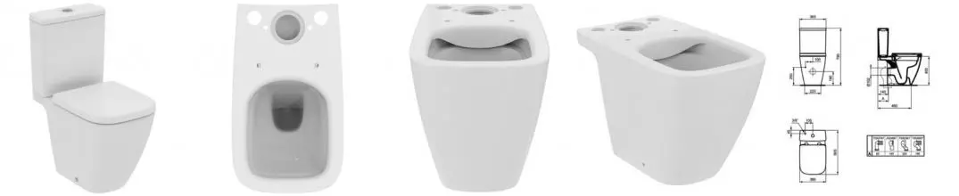 Унитаз компакт безободковый «Ideal Standard» i.life S T459601/T473501/T473701 белый с сиденьем дюропласт с микролифтом белое Унитаз компакт безободковый «Ideal Standard» i.life S T459601/T473501/T473701 белый с сиденьем дюропласт с микролифтом белое