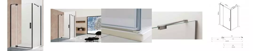 Душевой угол-ограждение «Vincea» Extra VSR-1E809090CLB 90/90 прозрачный/чёрный квадратный без поддона универсальный Душевой угол-ограждение «Vincea» Extra VSR-1E809090CLB 90/90 прозрачный/чёрный квадратный без поддона универсальный