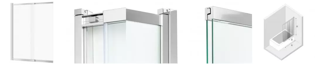 Шторка на ванну стеклянная «New Trendy» Sensi 100/150 прозрачная/хром универсальная Шторка на ванну стеклянная «New Trendy» Sensi 100/150 прозрачная/хром универсальная