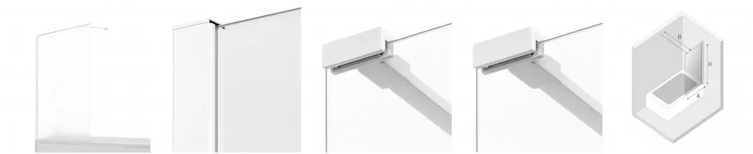 Шторка на ванну стеклянная «New Trendy» New Modus 60/150 EXK-2336-WP прозрачная/белая универсальная Шторка на ванну стеклянная «New Trendy» New Modus 60/150 EXK-2336-WP прозрачная/белая универсальная