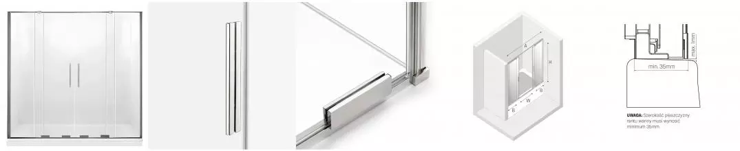 Шторка на ванну стеклянная «New Trendy» Smart 130/150 прозрачная/хром Шторка на ванну стеклянная «New Trendy» Smart 130/150 прозрачная/хром