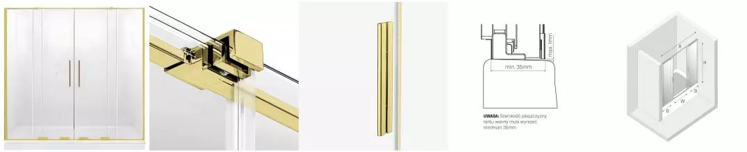 Шторка на ванну стеклянная «New Trendy» Smart Light Gold 140/150 прозрачная/светлое золото Шторка на ванну стеклянная «New Trendy» Smart Light Gold 140/150 прозрачная/светлое золото