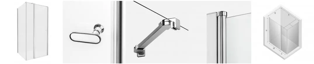 Душевой угол-ограждение «New Trendy» New Soleo Chrome 120/120 прозрачный/хром квадратный без поддона универсальный Душевой угол-ограждение «New Trendy» New Soleo Chrome 120/120 прозрачный/хром квадратный без поддона универсальный