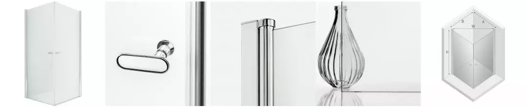 Душевой угол-ограждение «New Trendy» New Soleo 2D Chrome 70/70 прозрачный/хром квадратный без поддона Душевой угол-ограждение «New Trendy» New Soleo 2D Chrome 70/70 прозрачный/хром квадратный без поддона