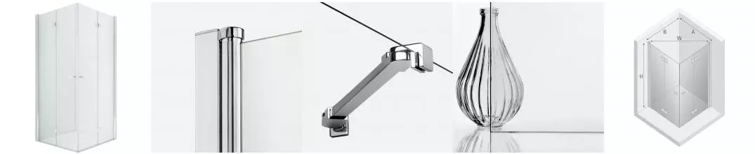 Душевой угол-ограждение «New Trendy» New Soleo 2D Chrome 100/100 прозрачный/хром квадратный без поддона Душевой угол-ограждение «New Trendy» New Soleo 2D Chrome 100/100 прозрачный/хром квадратный без поддона