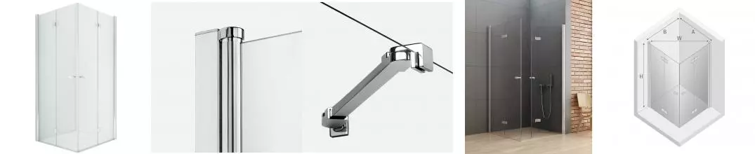 Душевой угол-ограждение «New Trendy» New Soleo 2D Chrome 90/90 прозрачный/хром квадратный без поддона Душевой угол-ограждение «New Trendy» New Soleo 2D Chrome 90/90 прозрачный/хром квадратный без поддона