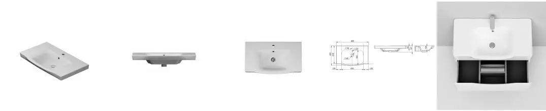 Раковина «Am.Pm» Like 80 фаянсовая