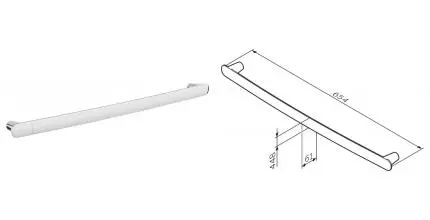 Полотенцедержатель «Am.Pm» Sensation A30346400 на стену хром